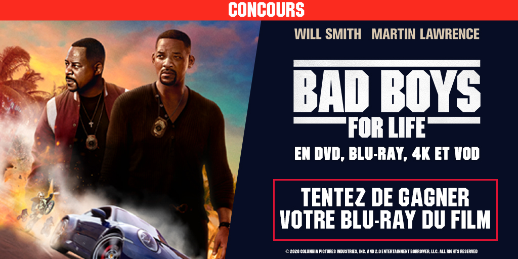 SonyPicsHomeFr's tweet photo. 💥CONCOURS BAD BOYS FOR LIFE💥
À l'occasion de la sortie de #BadBoysForLife en DVD, Blu-ray et 4K, tentez de gagner votre Blu-ray du film ! 
🕹RT + follow le compte @SPHEFR
Concours valable uniquement en France Métropolitaine.
Fin le 20 juillet. https://t.co/8BuMzk75Nr