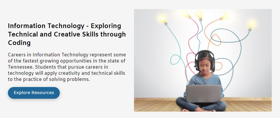 TNedu's tweet photo. This week’s Summer STE(A)M Resource Hub focuses on Exploring Technical and Creative Skills through Coding. Students will write their own code and learn more about app design. Share your students' designs using #MakerMondayTN! @theTSIN #LearningInPlaceTN https://t.co/BGLrTOcLun https://t.co/vD1pfO2zYn