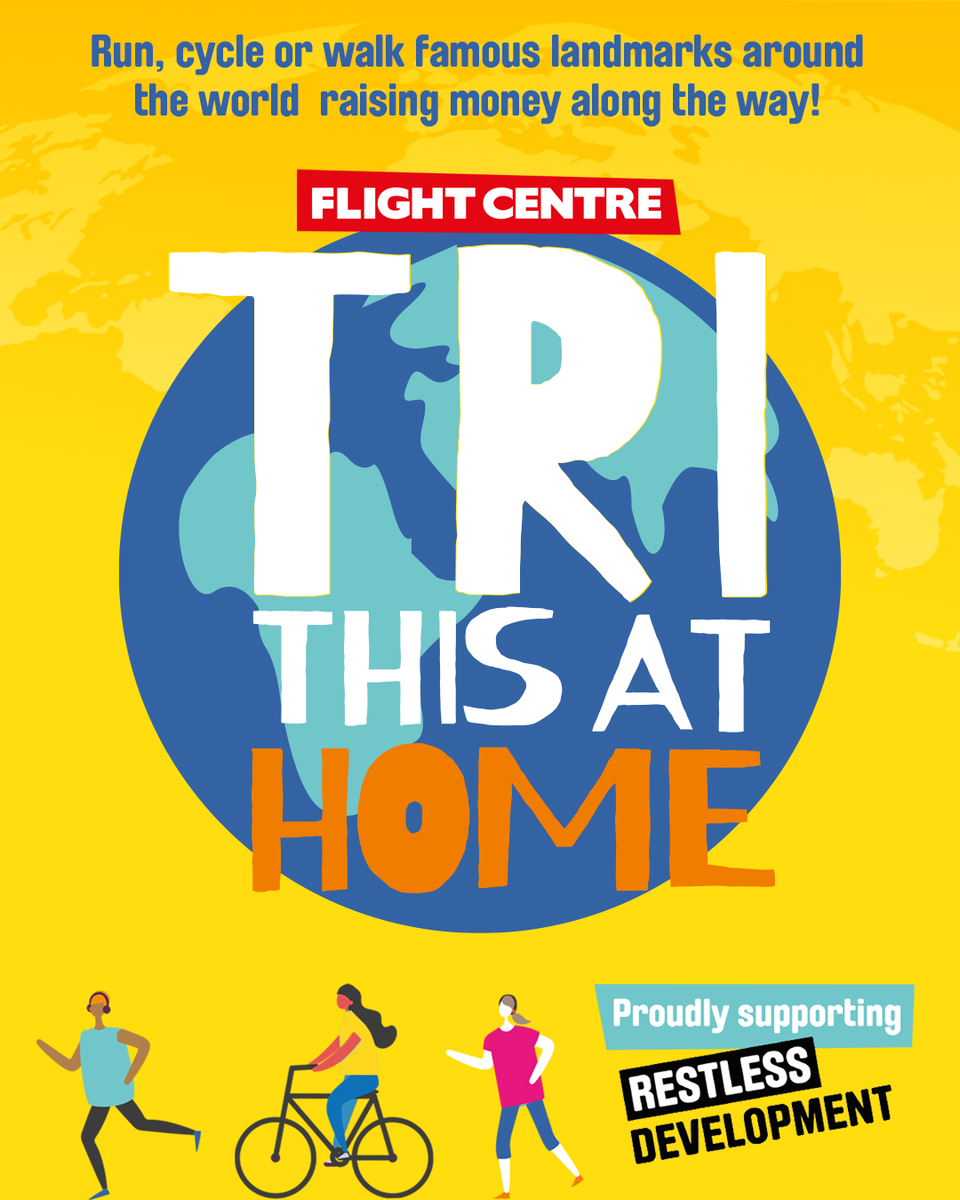 LaurenKate123's tweet photo. Join @TriThisAtHome to virtually travel the world- 40,075KM- & tackle #COVID19 globally in aid of @RestlessDev. Run/walk/cycle 1/6 challenges. I'm doing the 130km #MountEverest challenge. Get involved-register today-donate £5-start tomorrow! https://t.co/dj7ZqBbXf4 #TriThisAtHome https://t.co/KJRqkD2Bnt