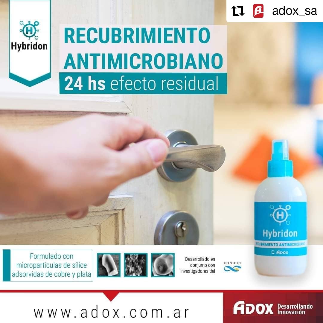 ExpoClean's tweet photo. @adox_sa
Hybridon crea un recubrimiento que puede ser aplicado sobre diferentes superficies formando una película que las protege de eventos de contaminación posteriores a la limpieza
.
#Expoclean #Guiaclean #infoclean
#limpieza #Higiene
#lavanderia #tintoreria #espaciosverdes https://t.co/EwLQw96dli