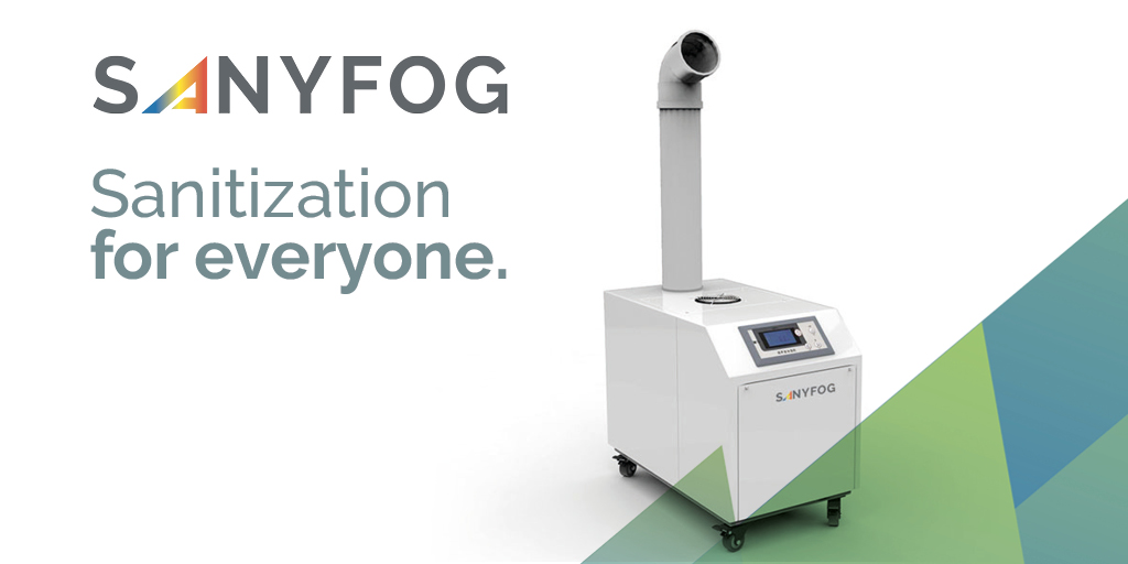 SANYFOG is our concret contribution to stop Covid-19 pandemic: a high-frequency #nebulizer to disperse sanitizing solutions in offices, events, factories or municipalities. bit.ly/Discover_SANYF…

#sanitation
