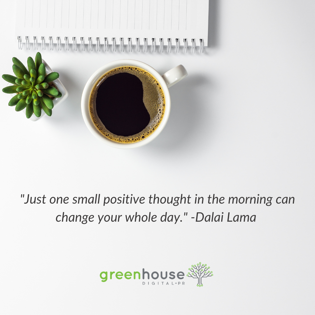 GHDigitalPR's tweet photo. Good thoughts only! #mondaymotivation #quotestoliveby #staypositive #pragency #digitalmarketing https://t.co/FOjnGI1w8L