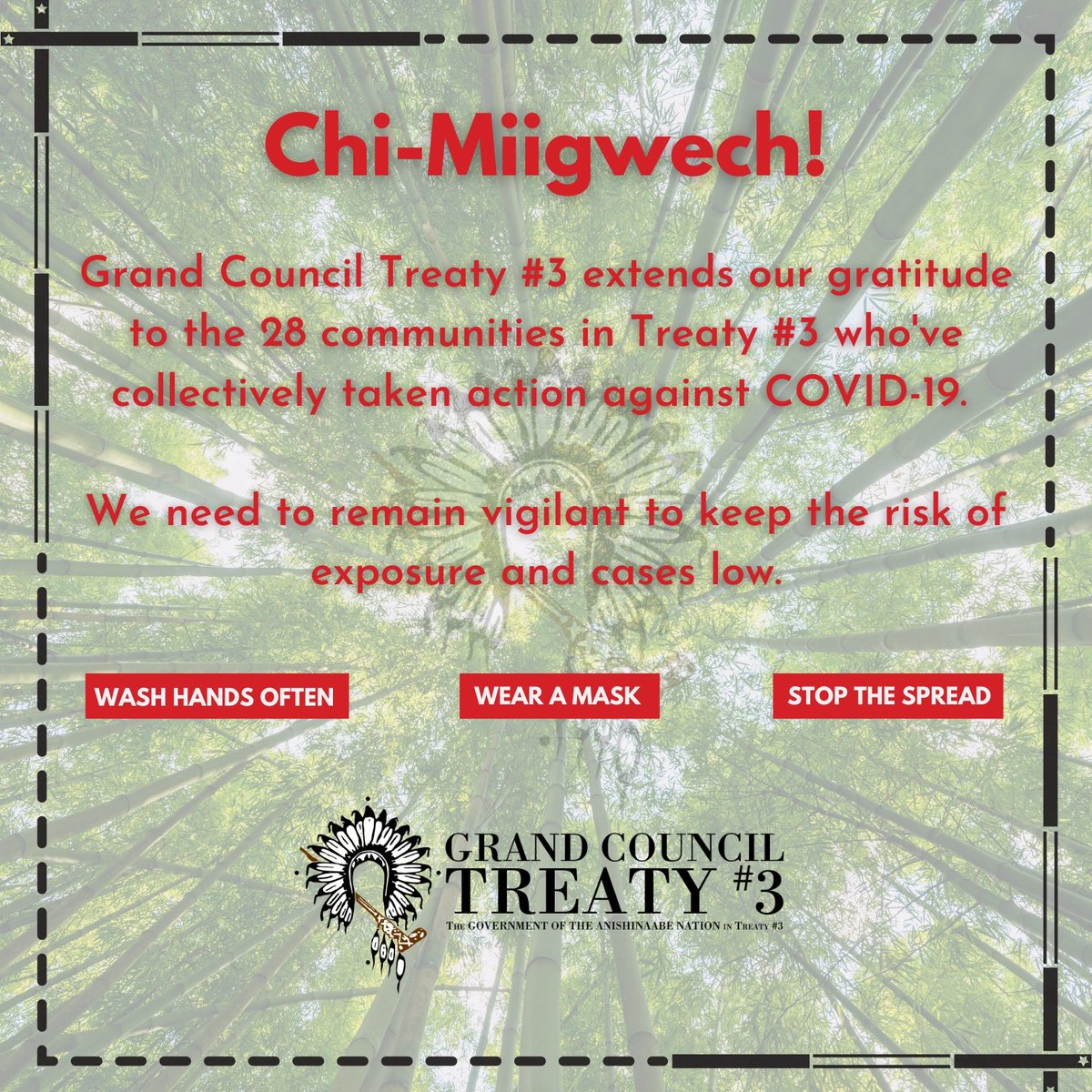 Chi-Miigwech! #Treaty3