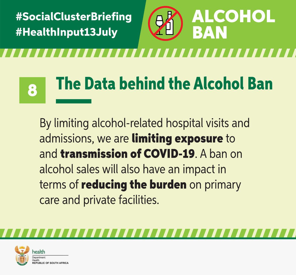 GovernmentZA's tweet photo. The @HealthZA Minister, @DrZweliMkhize on the data behind the #AlcoholBan during the #COVID19SA #SocialCluster briefing 2/3 https://t.co/LJDUxJHUyb