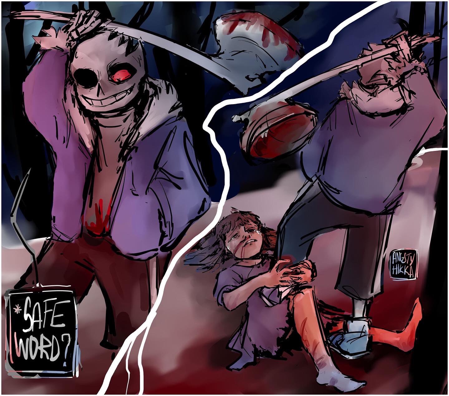 Canon Horrortale & Sans Facts! // Happy Halloween!// AmIsChill 