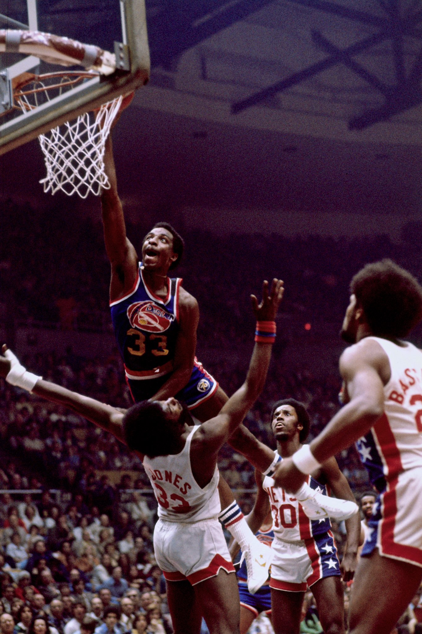 To wish David Thompson a Happy Birthday.   : Dick Raphael/NBAE via Getty Images 