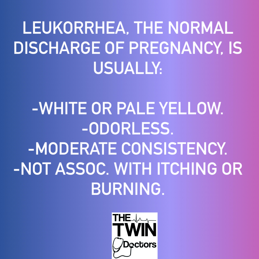 If your #Discharge has other symptoms, let your doc know ASAP! Be sure to checkout our book Everything Pregnancy:
https://t.co/E9OqA9epg0
#TheTwinDoctors #TheTwinDocs #TwinDoctorsTV #Pregnant #Pregnancy #EverythingYouEverWantedToKnowAboutPregnancy #Expecting #WhatToExpect https://t.co/8HzD4ekgq7