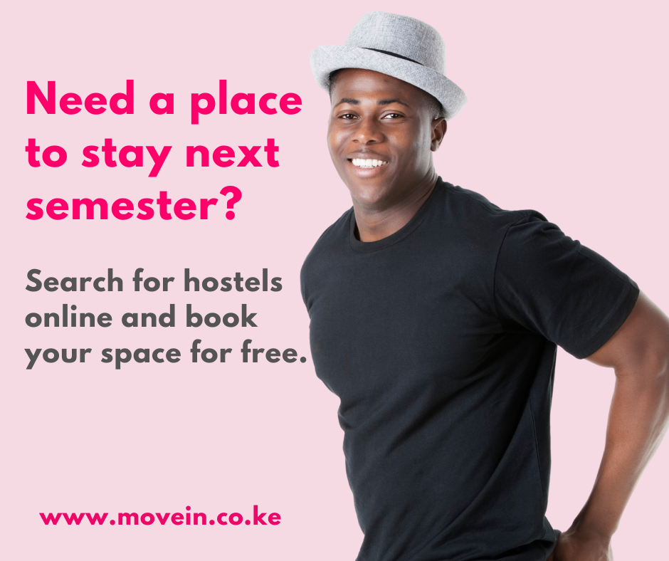 MoveInKenya's tweet photo. 🤓 Are you a student looking for a place to stay next semester? Let us know and we can help you find your next house.

We gathering info about vacant houses and hostels from existing tenants and sharing it with people who are looking for houses: https://t.co/wqiWXVMXaQ https://t.co/mC5ZRlAe9G