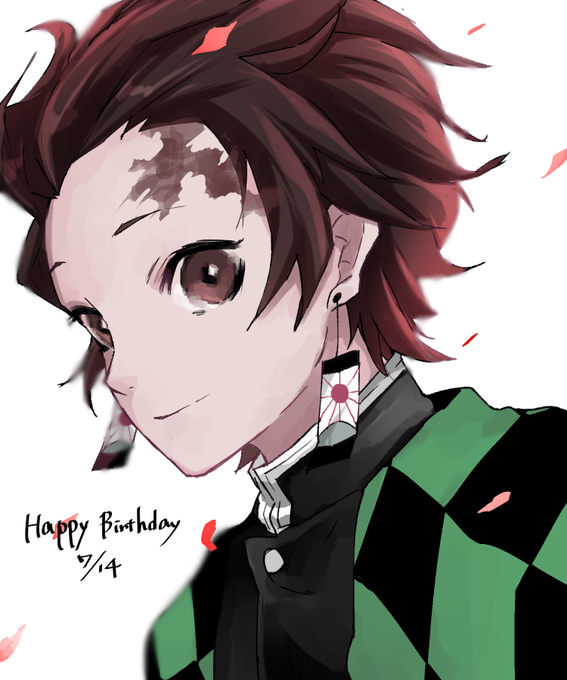 しぶさんがTwitterに投稿した竈門炭治郎(鬼滅の刃)のイラスト。