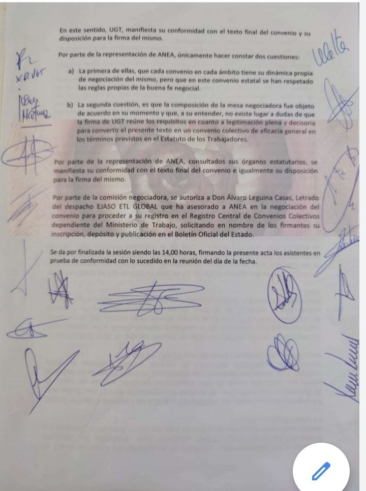 TES_enfurecido's tweet image. El convenio que quiere @UGT_Comunica y @ANEAFederacion para llevarnos a la era paleolítica...

Compañeros de UGT, si queréis,  daros de baja, y si no, pues seguid bajándola los pantalones...

1 de 3