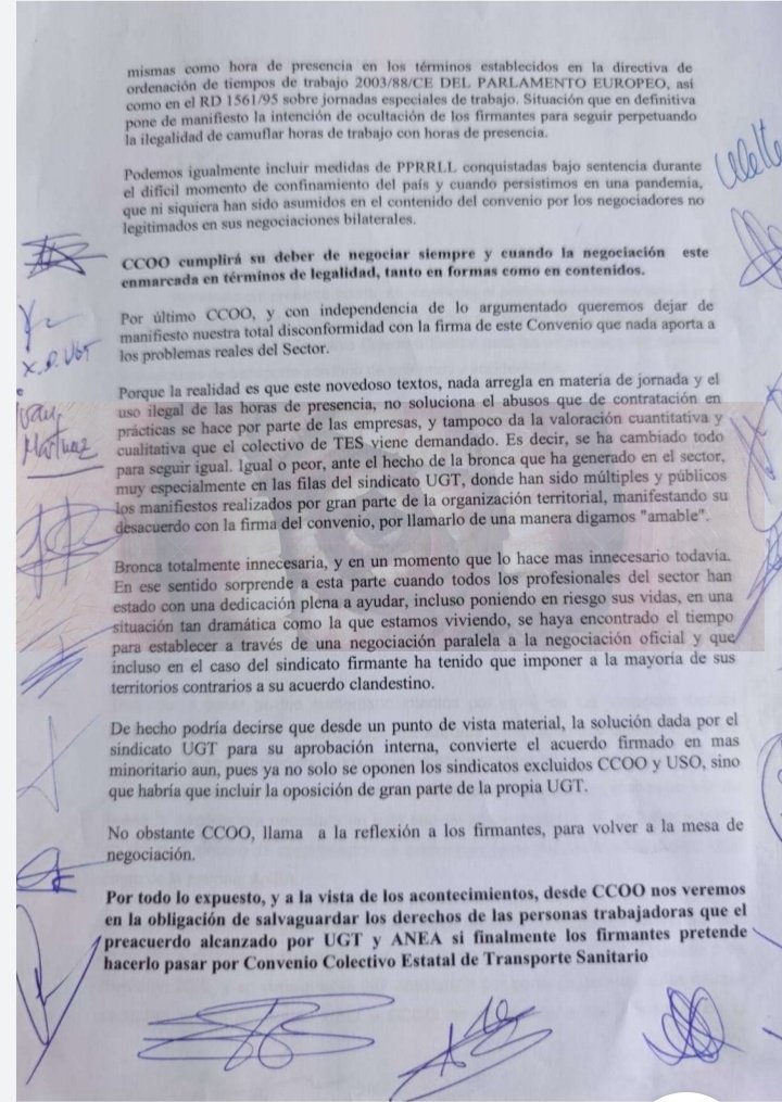 TES_enfurecido's tweet image. El convenio que quiere @UGT_Comunica y @ANEAFederacion para llevarnos a la era paleolítica...

Compañeros de UGT, si queréis,  daros de baja, y si no, pues seguid bajándola los pantalones...

1 de 3
