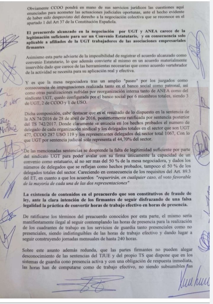 TES_enfurecido's tweet image. El convenio que quiere @UGT_Comunica y @ANEAFederacion para llevarnos a la era paleolítica...

Compañeros de UGT, si queréis,  daros de baja, y si no, pues seguid bajándola los pantalones...

1 de 3