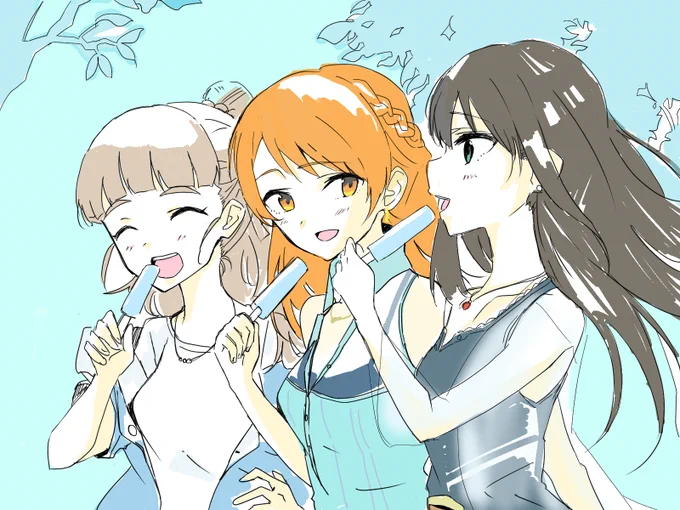 3人でもアイス 