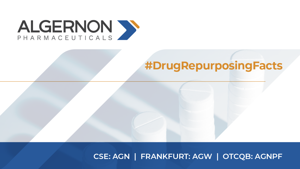 AlgernonPharma's tweet photo. #DrugRepurposingFacts: Did you know that new drugs in Phase 2 &amp; 3 human trials have a 51% and 41% failure rate respectively? #DrugRepurposing can improve success rates as approved drugs have fewer safety issues.

Learn more in our corporate presentation: https://t.co/oEzAwC9hpp https://t.co/I3lJYf5FC3