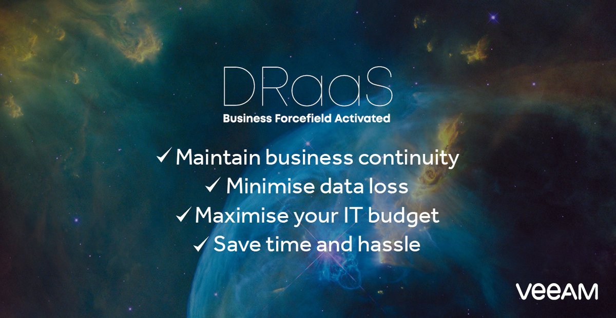Choose a modern, dependable option to protect your business-critical #data with disaster recovery as a service (DRaaS) solution and benefit from 50% off our intelligent #cybersecurity tool Threat Monitoring until 31st July 2020.* Claim now: https://t.co/LjGJE7y4xU https://t.co/jWQaYAitms