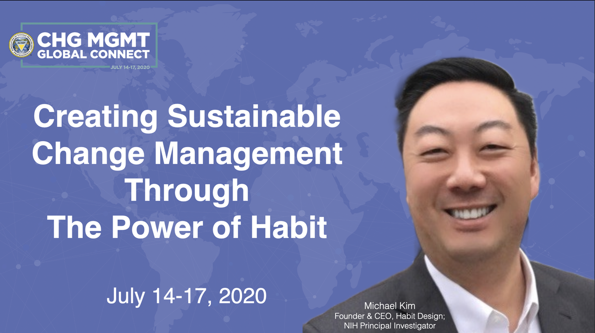 habitdesign's tweet photo. 1 day left until our webinar at #ACMPConnect @ACMPGlobal! 

Learn how mastering the force of habit is critical to lasting #changemanagement success. 

Agenda: https://t.co/E05b6mESpt

RSVP now: https://t.co/2aHyquHmEE https://t.co/9tk6trwyD0