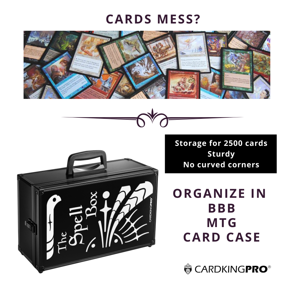 The only card case that you need to buy for your card collection! 😎
Check it now 🤜🤛
📍Available only in the USA📍

#boardgame #boardgamegeek #bgg
#mtg #mtgcommunity #mtgaddicts #mtgcards #mtgcollection #mtgcard
 #cardcase #cardcases #cardkingpro #cardkingprocases