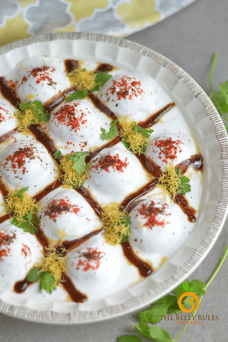 Poha and dahi vada