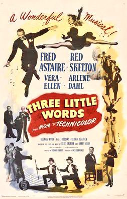 [17] “Three Little Words” (1950) An unsung Fred Astaire musical biopic of songwriters Ruby and Kalmar, this is light, charming fun throughout. Red Skelton tones his act down and is enjoyable. Fred and Vera-Ellen have a unique comic number “Mr and Mrs Hoofer At Home”.
