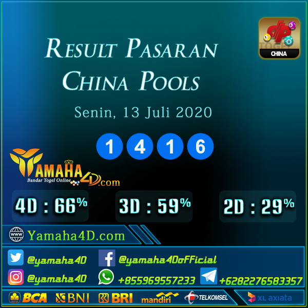 yamaha4d's tweet photo. Pengeluaran nomor pasaran China (CN) tanggal 13 Juli 2020
Result : 1416
Shio : Ayam
Selamat kepada para pemenang!
Kunjungi kami juga disini : https://t.co/S4iUGhlOkb
#yamaha4d #togelhariini #tiktokindo #jayatogel #totojitu #8togel #linetogel #afatogel #indotogel #totobet #king4d https://t.co/3jzpgvGm3O