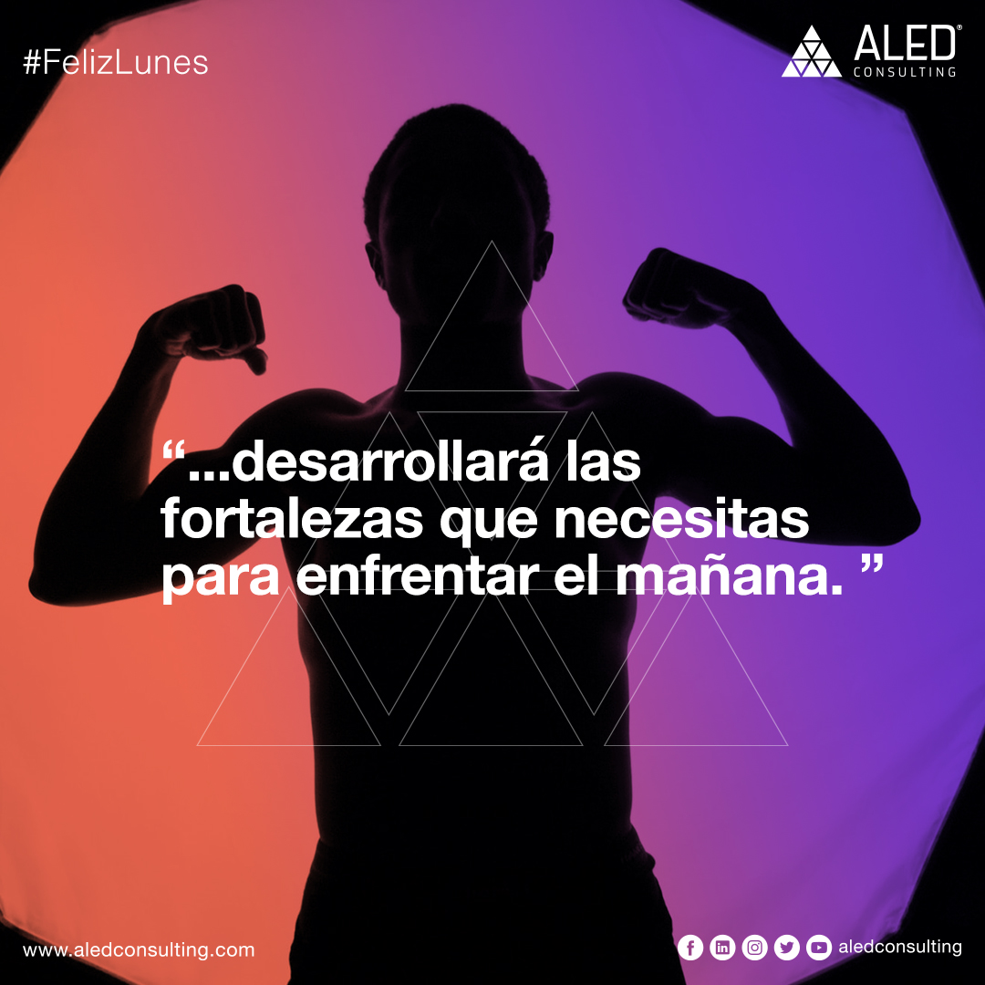 Aledconsulting's tweet photo. "La lucha en la que te encuentras hoy, desarrollará las fortalezas que necesitas para enfrentar el mañana." #FelizLunes #Lunes #Semana #Julio #Verano #Negocios #Motivación #Empresa #Pyme #startup https://t.co/Eqj8ODcl51
