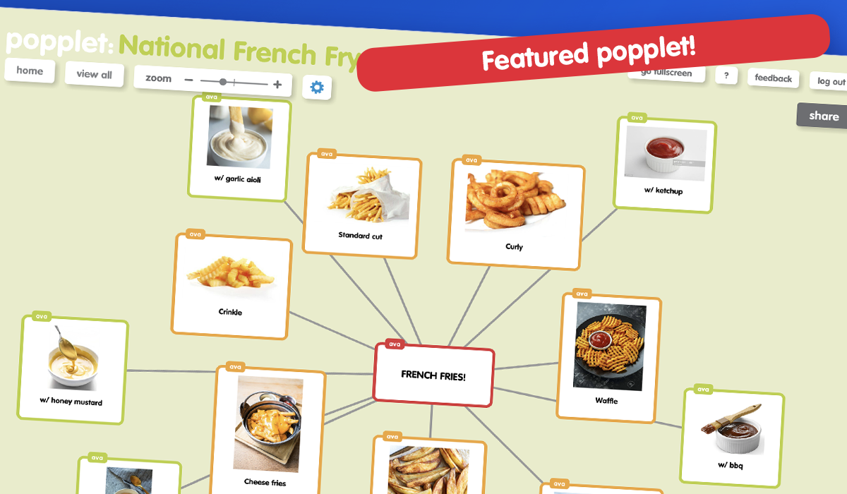 poppletapp's tweet photo. #PoppletCelebrates National French Fry Day! There are so many different cuts, styles and condiments for this staple food on menus around the world. Whatโs your favorite? #nationalfrenchfryday #FunWithFries https://t.co/Jm7qg6fIuD