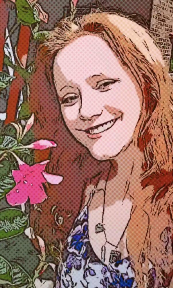 AshyDunn's tweet photo. There’s a comic book filter and while I don’t have any eyebrows 😂, I still look pretty cool. https://t.co/10ol7TQj7a