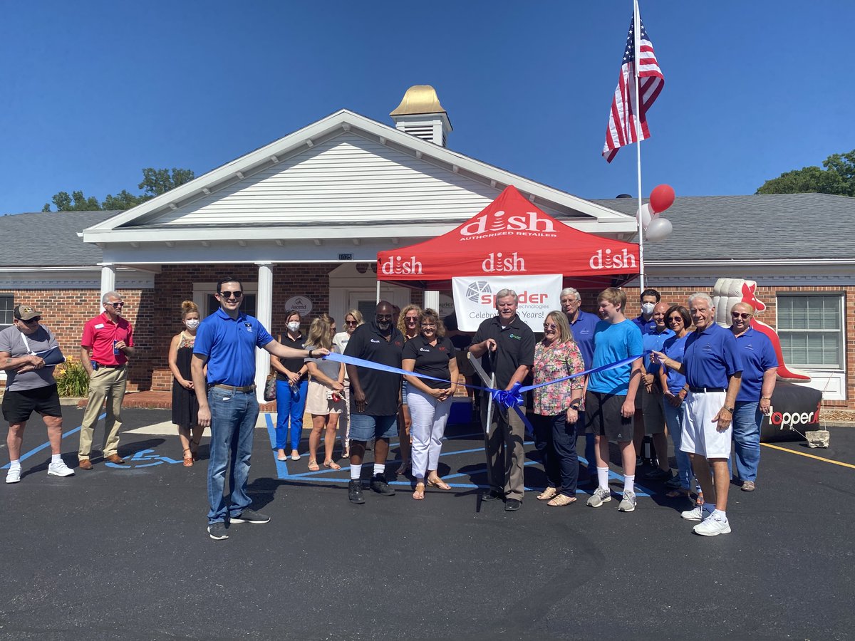 Congratulations Spyder Technologies on your 10-year anniversary! We enjoyed celebrating with you in the morning as our sponsor for Friday Coffee and then in the afternoon with a ribbon-cutting!

Pictured: Doug &amp; Kathy Herigon, Karen Schaeferkoetter, Andre Swift and Eli Herigon