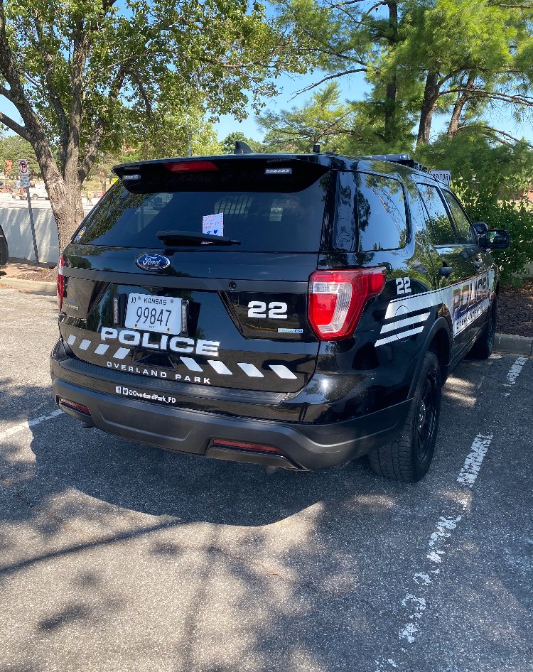 OverlandPark_PD's tweet photo. Seems as if we received a citation from a child for being brave.  Thank you. https://t.co/nbXNJQ3dkm