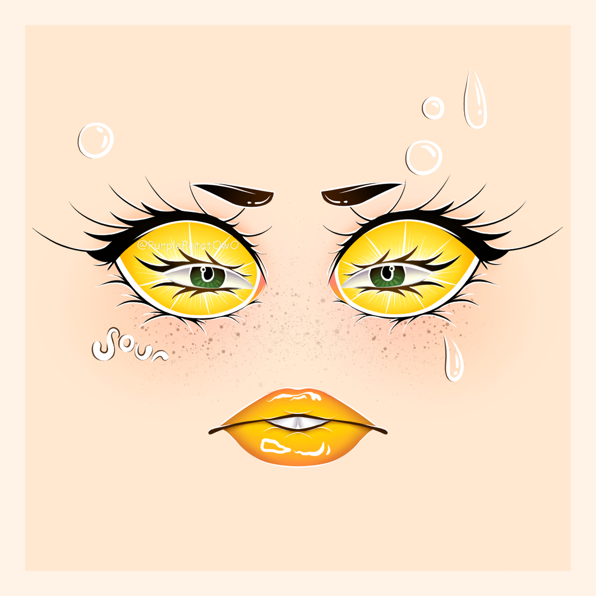 Piper On Twitter Lemon Another Very Epic Face Inspired By A - spinel roblox decal