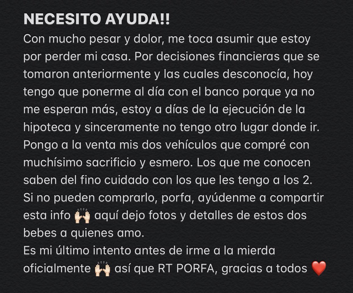 chiarigalli's tweet photo. Por favor, tómense un tiempito de leer este tw, y de regalarme un RT para salvar mi vida y la de mi familia ❤️ https://t.co/1i5sZP5eaH