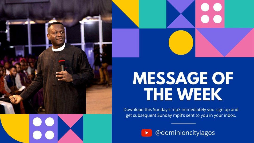 dominioncitylag's tweet photo. SERMON FOR THE WEEK ALERT!!
Now you can download, plug in and listen on the go.
Kindly click on the link below
https://t.co/SvPgarxPsf
You can also subscribe to get weekly sermons sent to your email via the link below
https://t.co/Uxz83T8jsp
#sundaysemon
#sundayservice https://t.co/nJsuK1luCT