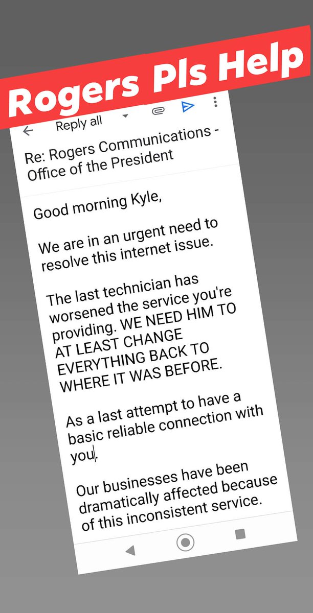 360fmca's tweet photo. @RogersHelps don't know what else to do. Since the #Pandemic started my family is dealing with internet issues.
H E L P https://t.co/4ejtt9Dr0t