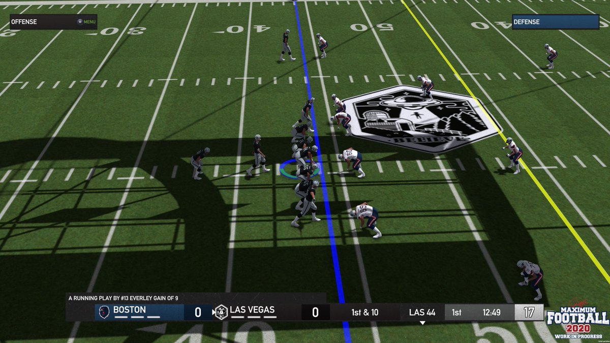 MaxFootballGame's tweet photo. In Doug Flutie's Maximum Football 2020, you can watch any game in your Dynasty or Season Mode in our brand new Broadcast cam. https://t.co/624dr80ZFT