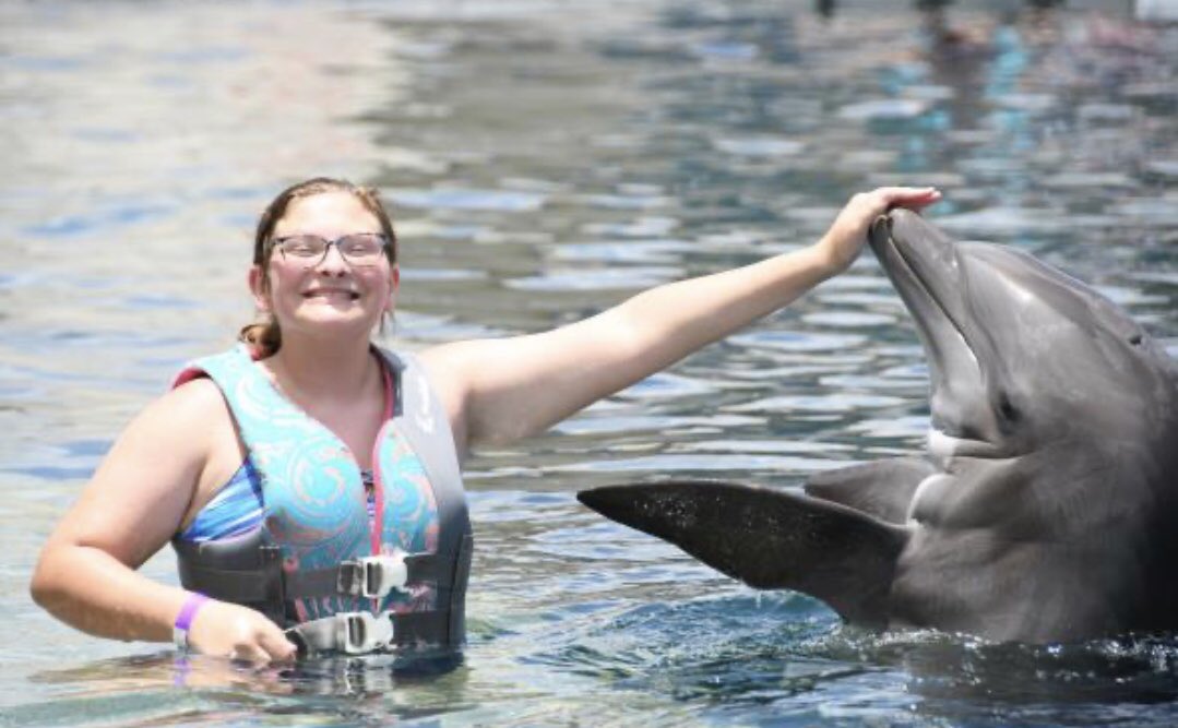 JeanetteMaple's tweet photo. Swimming with the Dolphins was so cool!!! https://t.co/yeQ3VcVH6V