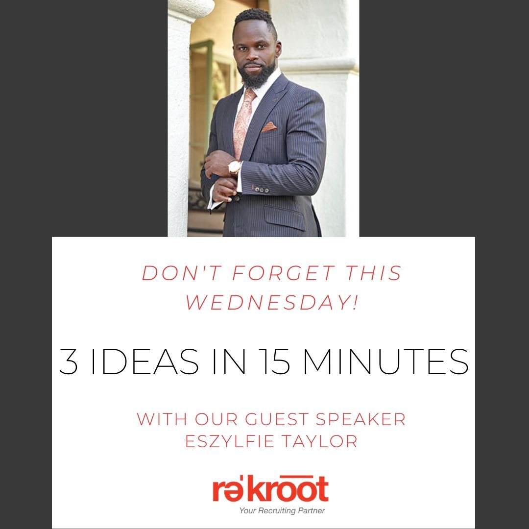rekrootllc's tweet photo. Don't miss our webinar series with our guest speaker Eszylfie Taylor 
Register here: https://t.co/lFsdLlmydN https://t.co/AMjDe2nASH