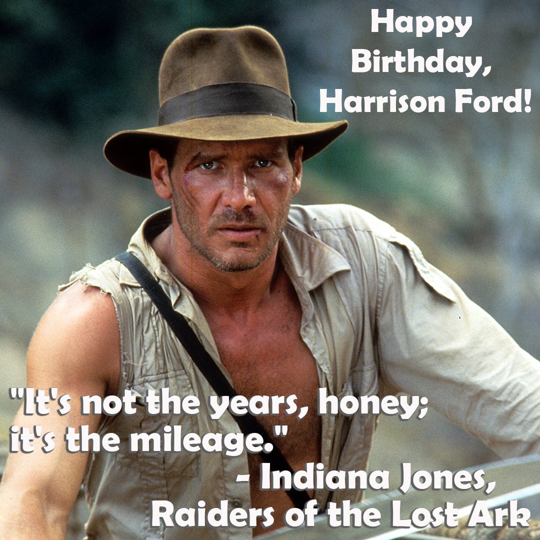 Happy Birthday, Harrison Ford. The actor is 78 years old today. What\s your favorite Harrison Ford movie? 