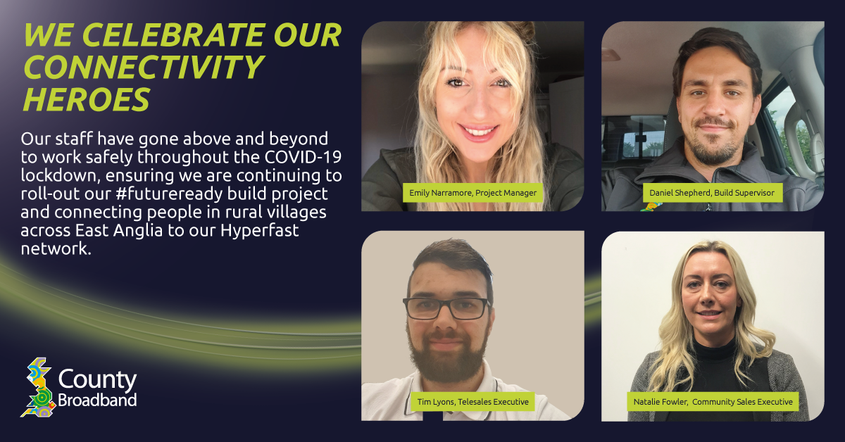 In July, we're celebrating our #ConnectivityHeroes thanking our colleagues who have overcome great challenges and adapted to new ways of working to ensure the continued delivery of our networks amidst the #covid19 crisis. 

Look out for their stories over the coming weeks!