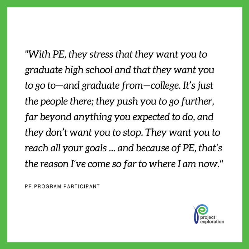 ProjExplore's tweet photo. PE alumni are making waves 🌊, in STEM fields and beyond. Join us this summer and become part of the #PEFam! 😎To register, visit us at https://t.co/HicBaS1Tss https://t.co/lPbMMMc2oM