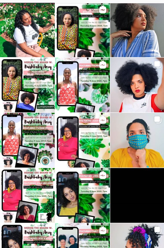 Some of the episodes you might have missed out on a lot of knowledge being shared by natural haircare brand owners. @Bushbaby_Amy on IGTV #GirlsTalkZA
