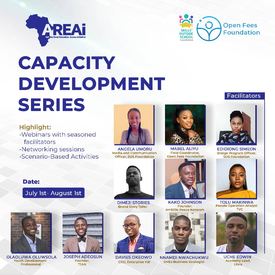 Areai4Africa's tweet photo. #CapacityDevSeries Day 4:
Meet Kako Johnson, trained ADR professional, Founder, The Ambitious, and Co-founder of the United Youth Circuit.
By 6PM @KakoJohnson will be taking the session on "Interpersonal Relationship & Conflict Management"
#CapacityDevSeries https://t.co/Ysj4bJ9TxZ