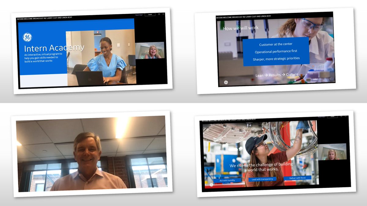 Tony_Denhart's tweet photo. Thanks @larryculpjr and @lindaboff for kicking of the #GEInternAcademy!  https://t.co/bVEp0iFqve https://t.co/fjgoRxTTVA