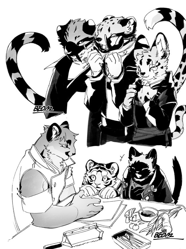 Under 10k artist showcase:
this incredible furry artist somehow has about only 1k ?. @Beom_0130 draws amazingly graceful and cute furry boys AND does awesome creature design (and drawings of real animals including cute little bby cats!!) ?❤️❤️ 