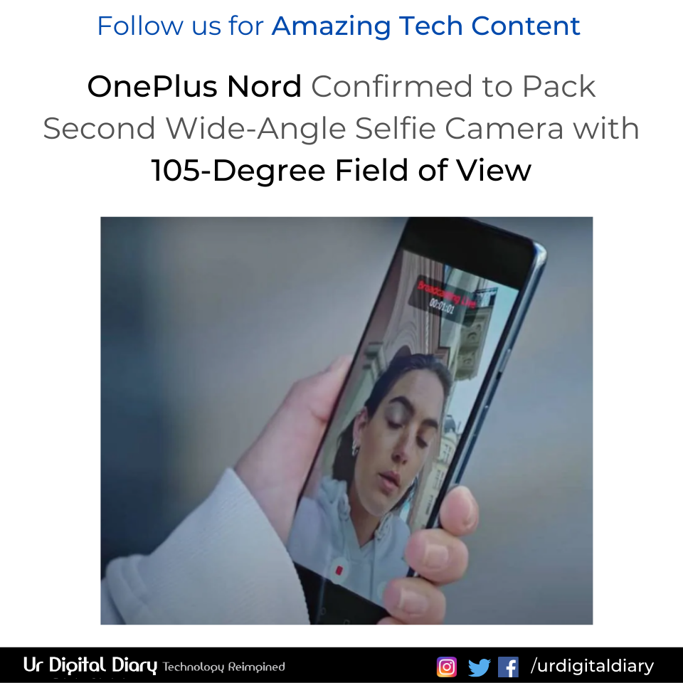 urdigitaldiary's tweet photo. OnePlus has officially confirmed on Instagram that the Nord will have dual selfie cameras.
Follow us for amazing tech content ๐ฅ
#urdigitaldiary #technews #technologynews #AmazonIndia #OnePlusNord #oneplus #OnePlusZ #OnePlusNordAR #onepluslitezthing #oneplusnordmeme #OnePlus https://t.co/IA6geGNOgx