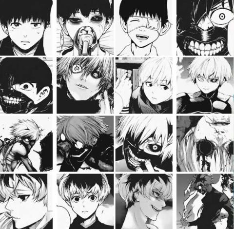 Ken Kaneki du manga Tokyo Ghoul et Tokyo Ghoul :Re !Un humain lambda, devenu mi-humain mi-goule contre son gré voici l'histoire de ce garçon dans les grandes lignes... dans les grandes lignes seulement car tout ce qui arrive à Ken n'est pratiquement que souffrance et tragédie