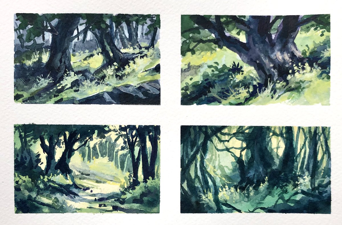 smitchelldesign's tweet photo. My latest #youtube episode running now. I’m asked all the time about planning for transparent #watercolor highlights. Doing thumbnails with #gouache is one way. Nice blueprints for value planning. #mindertribe #watercolour #watercolorpainting #thumbnails https://t.co/S3IR4rteQ3