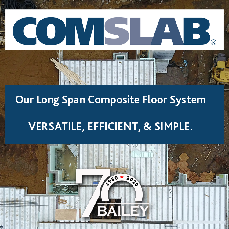 baileymetal's tweet photo. COMSLABยฎ is our innovative long span composite floor system. It is versatile, efficient, and simple. Saving you time and money. Learn more at our website or email us at info-comslab@bmp-group.com
#comslab #baileymetal #steelflooring #compositefloor #concretefloor https://t.co/Bin0uERWsf