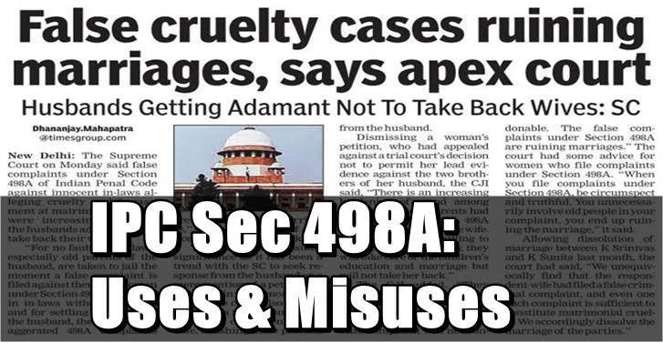 VikramArora20's tweet photo. @thebharatlohar @Naveen_MRA @menrights8 @ABPNews @aajtak @rsprasad @rajnathsingh @ArvindKejriwal @BJP4India @RahulGandhi @news24tvchannel @Zeenewshindi24 @News18India @SwatiJaiHind @ndtv @Inkhabar @ANI @sharmarekha @NCWIndia @PMOIndia @HMOIndia @rashtrapatibhvn Still #Sec498A running https://t.co/CRVC8dO5nJ
