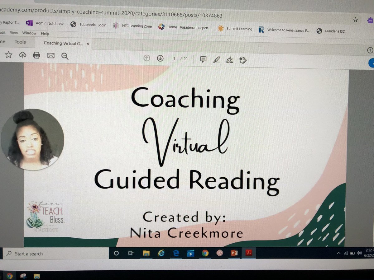 cdenoon5's tweet photo. Great training Coaching Virtual Guided Reading. @loveteachbless #SimplyCoachingSummit2020 https://t.co/wDLAuCFL7K