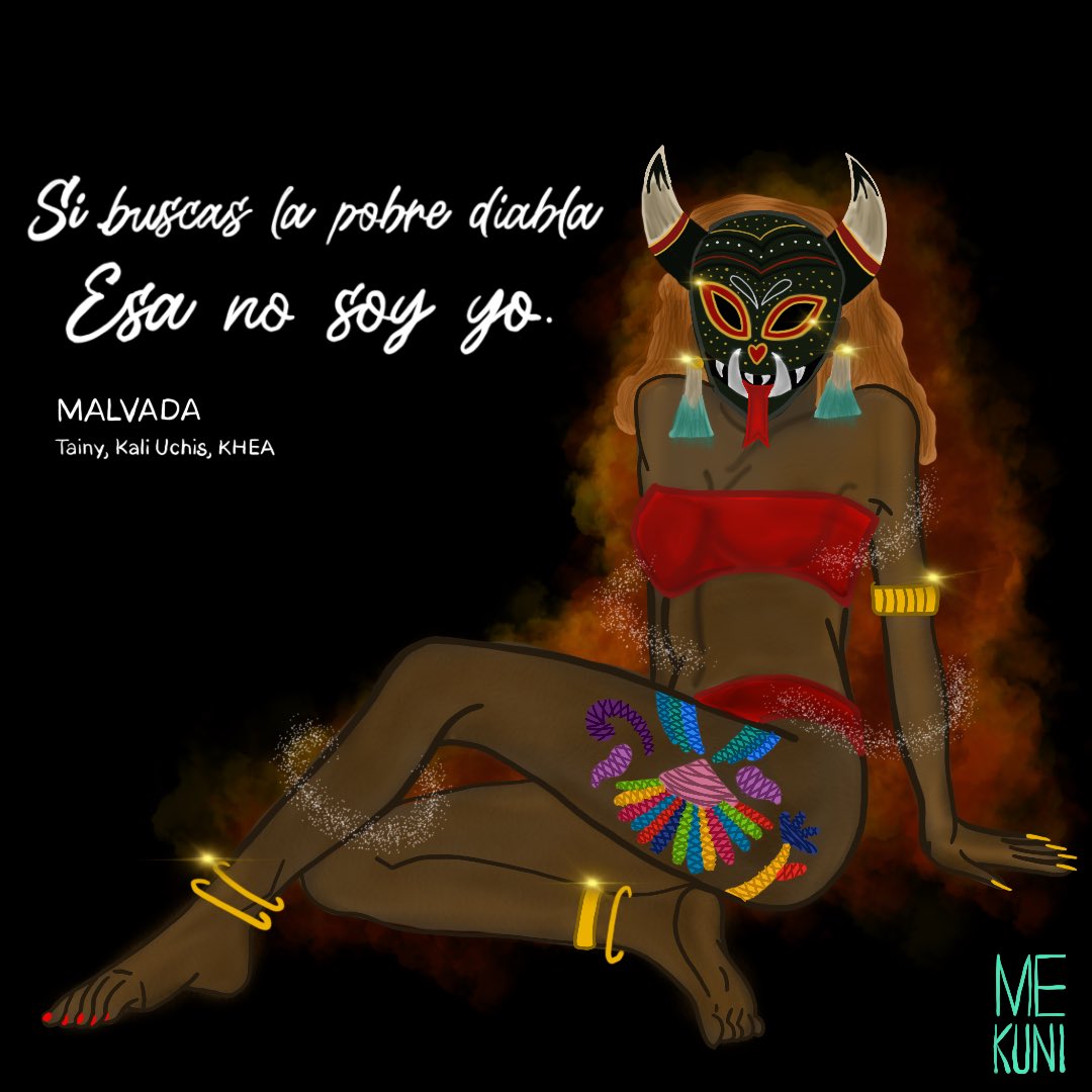 MekuniD's tweet photo. Si buscas la pobre diabla, esa no soy yo. #ilustracion #art #artvector #frases #frasesdecancion #colors #ilustracion #diabla #mala https://t.co/YdgbgLSzxD